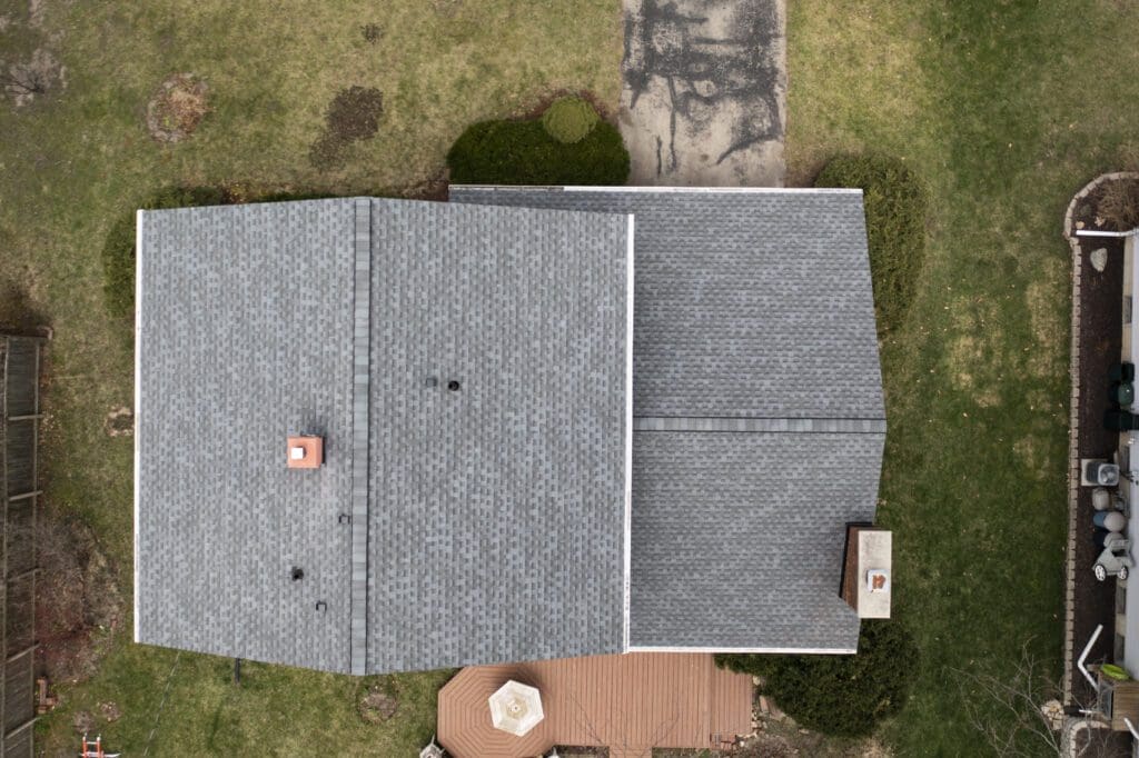 Pleasant Prairie, WI 1 New roof on a house
